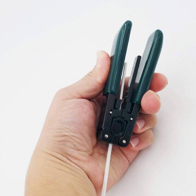 FTTH Drop Cable Stripper Fiber Optic Termination Tools Zinc Alloy Body Material