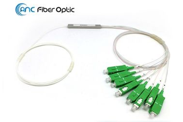 PON Networks Fiber Optic Coupler Splitter 1x8 Mini Tube Colored Or White