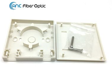 2 Port Fiber Optic Termination Boxes SC Simplex SM MM FTTH Fiber Optic Wall Plate Outlet