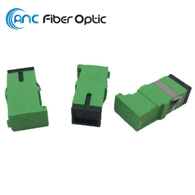 SC APC SM Simplex Fiber Optical Adapter Side Shutter Without Flange