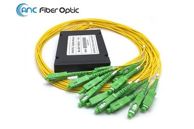 High Performance Fiber Optic PLC Splitter , 2.0mm SCAPC Optical Wire Splitter