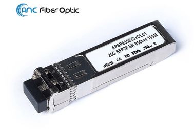 25G SFP28 SR Fiber Optic Transceiver 850nm 100m DOM Transceiver Module