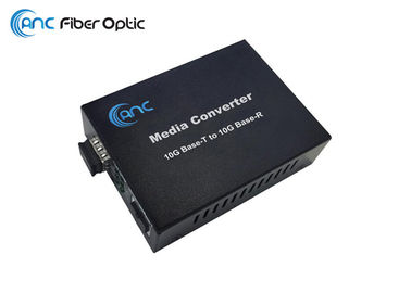 10 Gigabit Copper Fiber Optic Media Converter 10G Base T To 10G Base R
