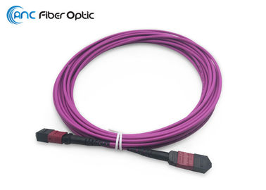 8M Digital Fiber Optic Cable LSZH OM4 50/125 Violet MTP Female Type B Elite Trunk Wire