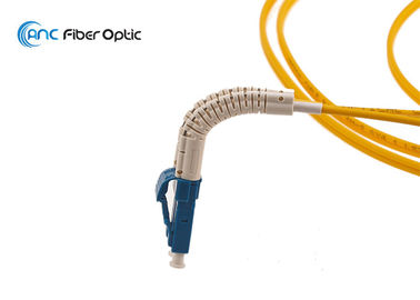 3.0mm LC Flexible Boot Fiber Optic Cable Assemblies LSZH PVC Jacket Customized