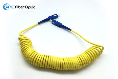 Curl Patch Cord Fiber Optic SM G657B3 Simplex 3 Meters With SC LC FC Connectors