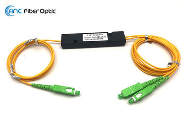 1x2 Fiber Optic Audio Splitter 1310 1490 1550nm Triple Window Coupler With SC/APC Connector