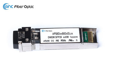 25G DWDM SFP28 Fiber Optic Transceiver Ch21-Ch60 SMF 10KM Multi - Rate Supported
