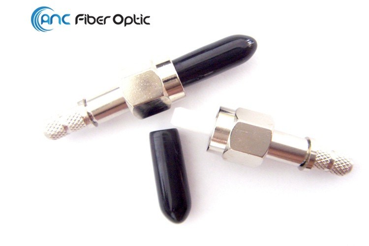 SMA Fiber Optic Cable Connectors 200um 400um 1000um Hexagon Or Round Shape