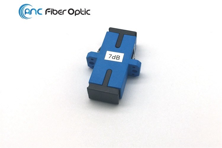Network SC PC SC APC Fiber Optic Attenuator Female To Female Fixed Bulkhead