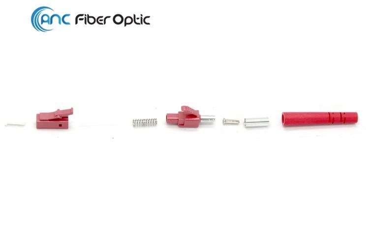 2.0mm 3.0mm LC Simplex Fiber Patch Cord Connectors Bendable Boot Small Size