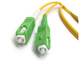 SC/APC-SC/APC Duplex Fiber Optic Patch Cord, G652D G657A1 G657A2 Fiber Optional