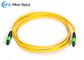 Ribbon Fiber Optic Cable Types SM OM3 12 Fiber MPO Female To MPO Female