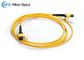 Low Loss SM MPO To MPO Truck Cable Assembly 8 Fiber Type A Or B Polarity