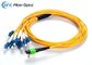 FTTX LAN SM MPO Fiber Optic Cable 12 Fiber , LC Fanout 2.0mm x 0.5 Meter