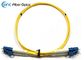 LSZH Singlemode Fiber Optic Patch Cables LC/UPC to LC/UPC Yellow 3 Meter