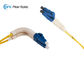 3.0mm LC Flexible Boot Fiber Optic Cable Assemblies LSZH PVC Jacket Customized