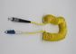 Curl Patch Cord Fiber Optic SM G657B3 Simplex 3 Meters With SC LC FC Connectors