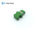 PC Housing Fiber Optic Cable Adapter Flanged / Flangeless Simplex SC Side Shutter