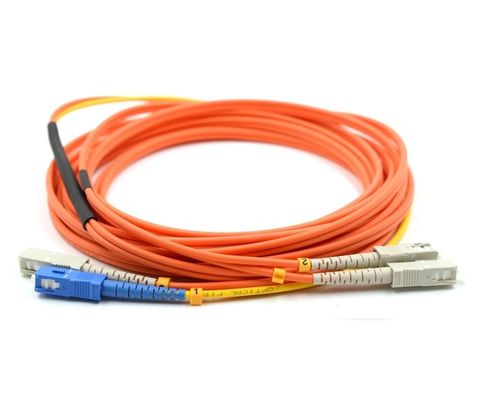 Mode Conditioning Fiber Optic Patch Cord LSZH Jacket With LC SC FC ST MU Connectors